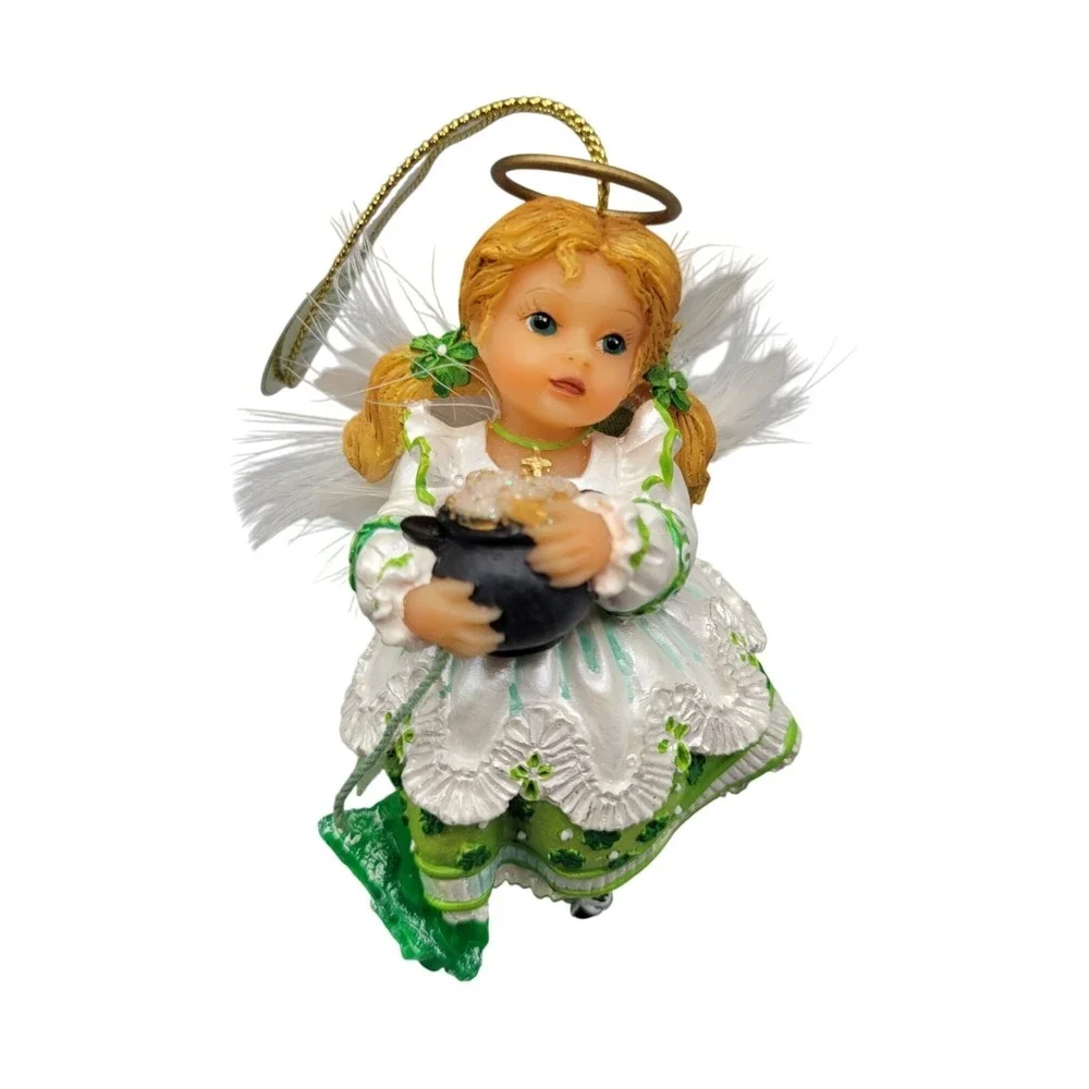 Vintage Irish Blessings Angel Heirloom Ornament Ashton Drake Irish Blessings